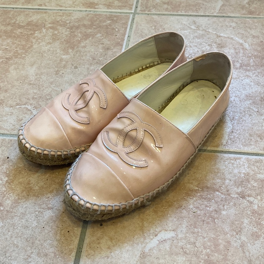 Chanel pink espadrilles